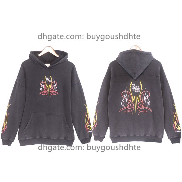 2022 rhude hoodie vintage washed old heavy fabric sweatshirts men women colorful line butterfly print autumn winter pullover, Black
2022 rhude hoodie vintage washed old heavy fabric sweatshirts men women colorful line butterfly print autumn winter pullover, Black