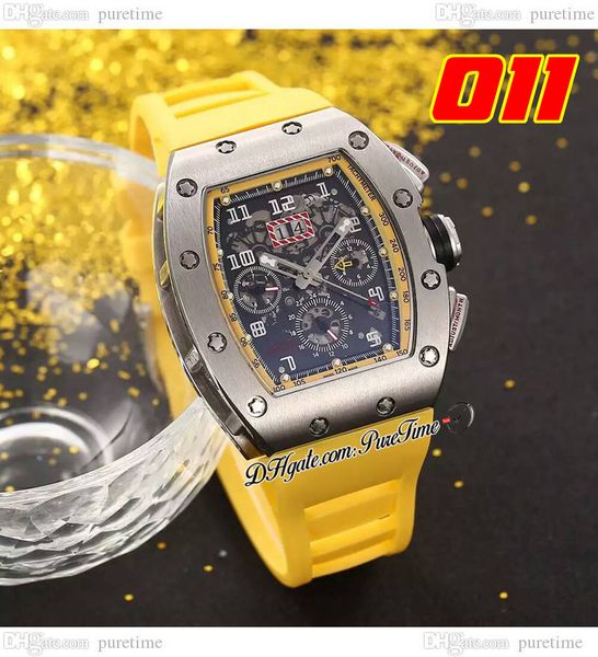 011 a21j automatic mens watch steel case skeleton dial big date yellow rubber strap 7 styles watches puretime b2, Slivery;brown
011 a21j automatic mens watch steel case skeleton dial big date yellow rubber strap 7 styles watches puretime b2, Slivery;brown
