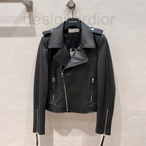 women's leather & faux designer bale2022 early autumn new leather sheepskin coat temperament luxurious locomotive versatile woman criw, Black
women's leather & faux designer bale2022 early autumn new leather sheepskin coat temperament luxurious locomotive versatile woman criw, Black