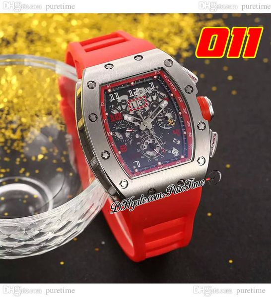 011 a21j automatic mens watch steel case skeleton dial big date red rubber strap 7 styles watches puretime a1, Slivery;brown
011 a21j automatic mens watch steel case skeleton dial big date red rubber strap 7 styles watches puretime a1, Slivery;brown