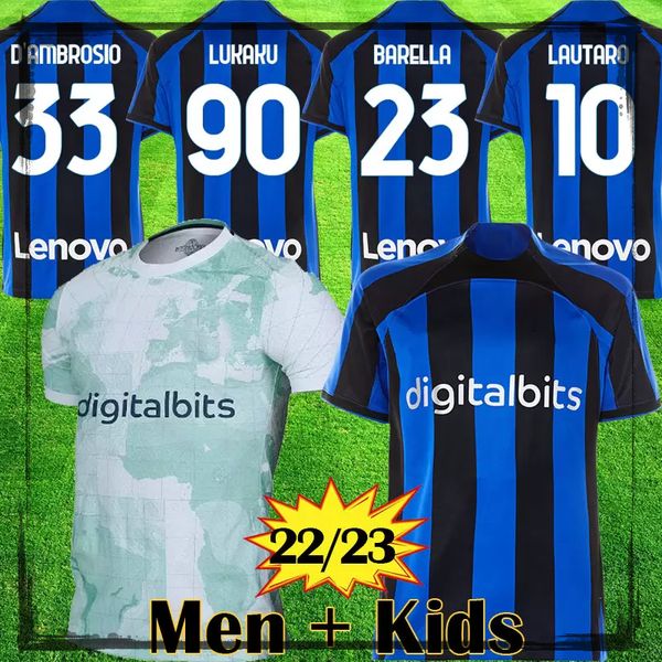 2022 2023 lautaro lukaku 90 soccer jerseys dzeko inters barella milans j. correa 22 23 football shirt calhanoglu gagliardini men kids 3rd ki, Black;yellow
2022 2023 lautaro lukaku 90 soccer jerseys dzeko inters barella milans j. correa 22 23 football shirt calhanoglu gagliardini men kids 3rd ki, Black;yellow