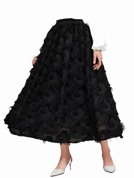 skirts high waist fuzzy skirt 2022 new 2022 new 37nw#, Black
