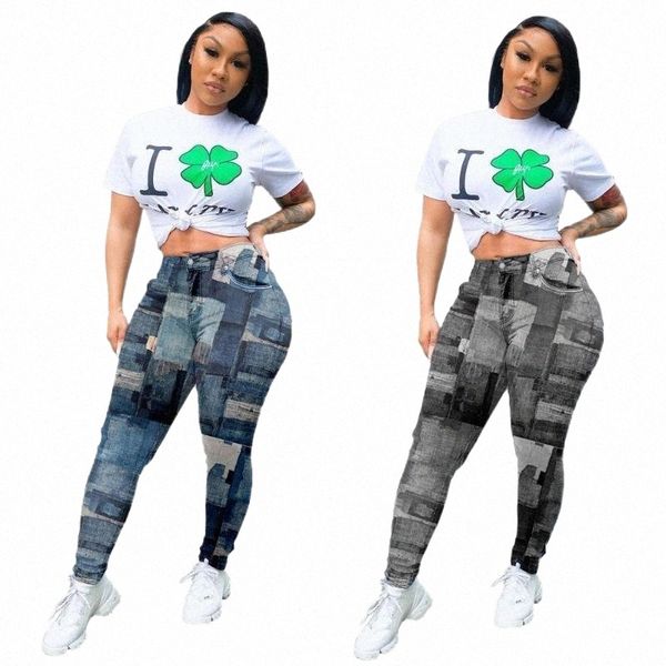 women's pants & capris european and american women's trousers imitation denim printed casual pants pencil streetwear women & capri, Black;white
women's pants & capris european and american women's trousers imitation denim printed casual pants pencil streetwear women & capri, Black;white