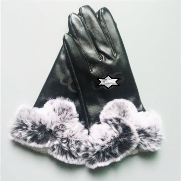 genuine lambskin bow gloves touch screen grey high grade sheepskin lady3078, Blue;gray