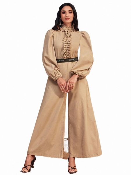 women's jumpsuits & rompers modely ruffle trim lantern sleeve jumpsuit without belt n8wl#, Black;white
women's jumpsuits & rompers modely ruffle trim lantern sleeve jumpsuit without belt n8wl#, Black;white