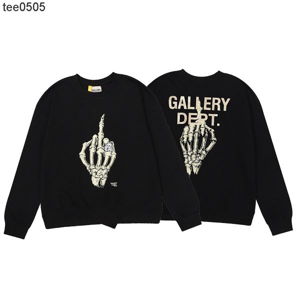early autumn new tee galery dept bronzed letter skull hand bone printed high gram heavy terry sweater, White;black
early autumn new tee galery dept bronzed letter skull hand bone printed high gram heavy terry sweater, White;black