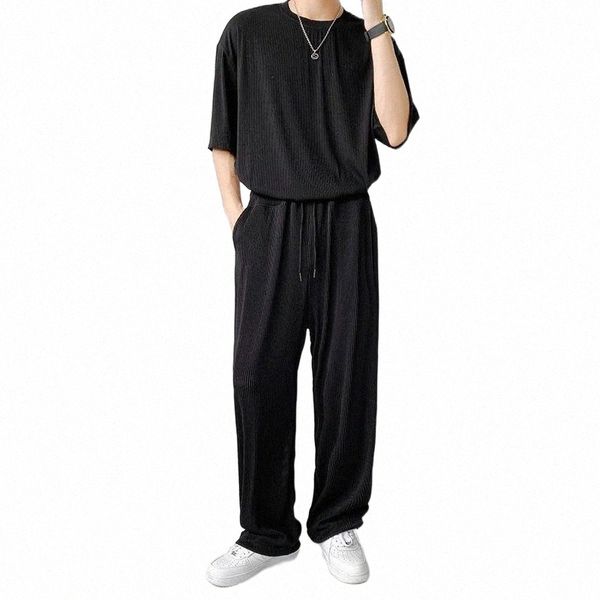 men's tracksuits men's tracksuits syuhgfa men clothing short sleeve t-shirt loose causal 2022 summer ice silk pleated suit korean, Gray
men's tracksuits men's tracksuits syuhgfa men clothing short sleeve t-shirt loose causal 2022 summer ice silk pleated suit korean, Gray