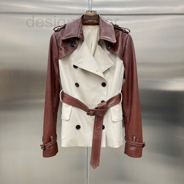 women's leather & faux designer autumn and winter 2021 temperament color contrast sheep skin patchwork windbreaker slim short women bco, Black
women's leather & faux designer autumn and winter 2021 temperament color contrast sheep skin patchwork windbreaker slim short women bco, Black