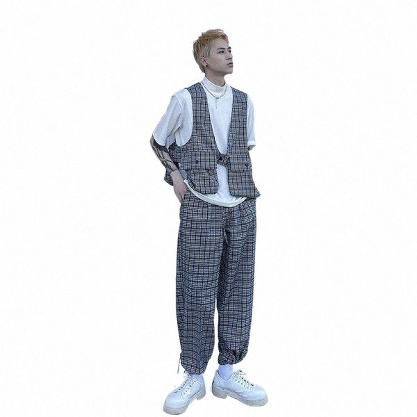 men's tracksuits men's tracksuits men's trend suit summer plaid vest and niche korean loose legging trousers elegant cool str, Gray
men's tracksuits men's tracksuits men's trend suit summer plaid vest and niche korean loose legging trousers elegant cool str, Gray