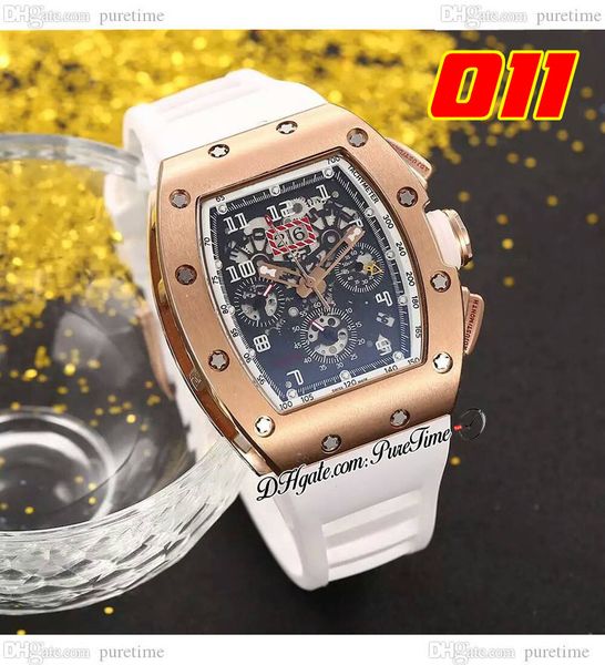 011 a21j automatic mens watch rose gold skeleton dial big date white rubber strap 7 styles watches puretime b2, Slivery;brown
011 a21j automatic mens watch rose gold skeleton dial big date white rubber strap 7 styles watches puretime b2, Slivery;brown