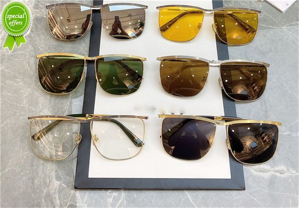 designer brand sunglasses 0821 noble style men's 0821s square gray lens dign glass engraved pattern gold metal thin frame women's, White;black
designer brand sunglasses 0821 noble style men's 0821s square gray lens dign glass engraved pattern gold metal thin frame women's, White;black