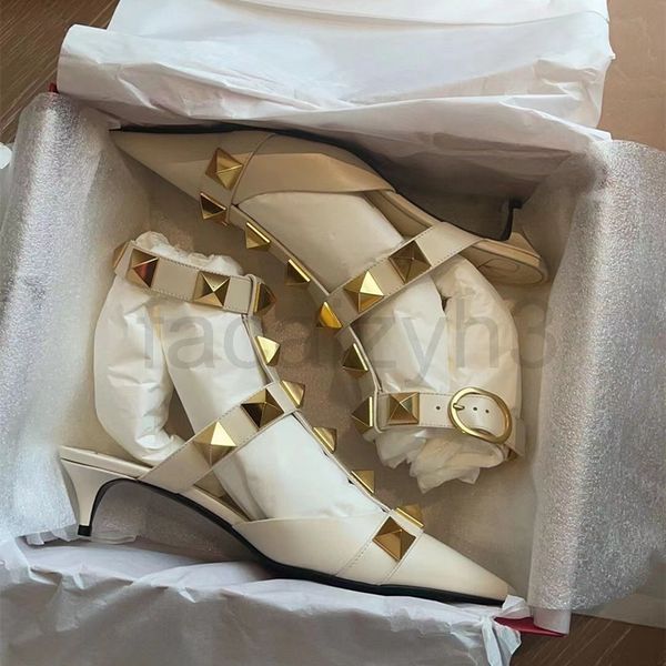 sandals designer with yuan standard cabinet quasi goods v family large rivet sandals women's sense leather thin heel pointed baotou, Black
sandals designer with yuan standard cabinet quasi goods v family large rivet sandals women's sense leather thin heel pointed baotou, Black
