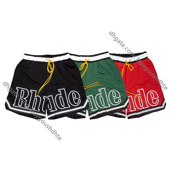 summer style rhude shorts men women streetwear mesh breathable leather embroidery basketball shorts rd22, White;black
summer style rhude shorts men women streetwear mesh breathable leather embroidery basketball shorts rd22, White;black