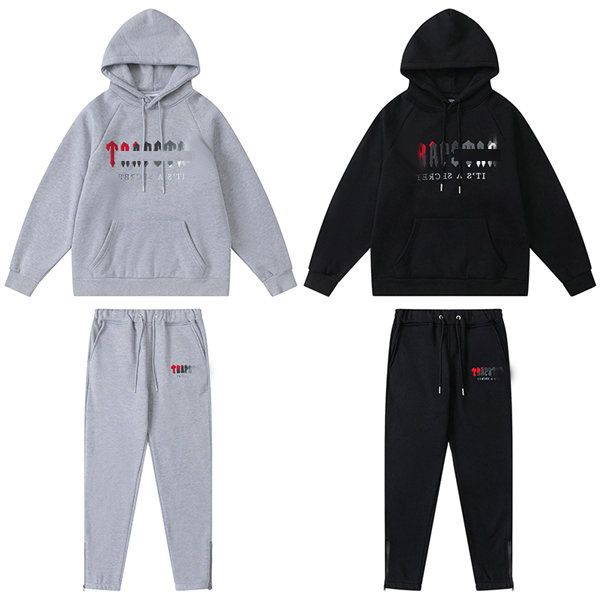 men s tracksuits men's tracksuit trend hooded 2 pieces set hoodie sweatshirt sweatpants sportwear jogging outfit trapstar logo man clot, Gray
men s tracksuits men's tracksuit trend hooded 2 pieces set hoodie sweatshirt sweatpants sportwear jogging outfit trapstar logo man clot, Gray