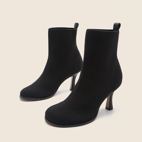designer ankle winter boots women shoes nude boot flying woven round toe stiletto lady high heel short booties, Black
designer ankle winter boots women shoes nude boot flying woven round toe stiletto lady high heel short booties, Black