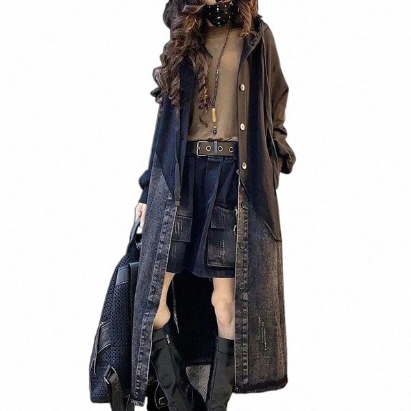 women's trench coats women's trench coats fairynatural ladies loose patchwork design denim windbreakers 2022 winter european style, Tan;black
women's trench coats women's trench coats fairynatural ladies loose patchwork design denim windbreakers 2022 winter european style, Tan;black