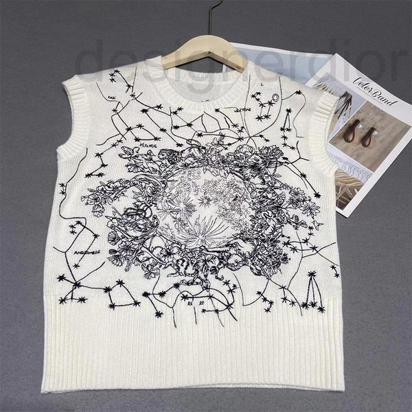 women's t-shirt designer round neck sleeveless embroidery knitted vest cashmere sweater age reducing sweet 2022 new temperament slim fb, White
women's t-shirt designer round neck sleeveless embroidery knitted vest cashmere sweater age reducing sweet 2022 new temperament slim fb, White
