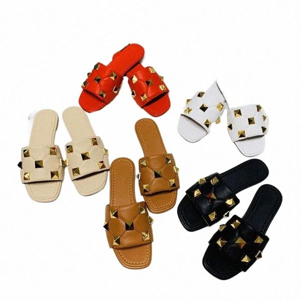 2022 slippers flat slippers rivet shoes comfortable versatile fashion trend men womens shoe, Black
2022 slippers flat slippers rivet shoes comfortable versatile fashion trend men womens shoe, Black