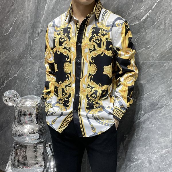 men's casual shirts designer fashion brand men's casual shirt 2022 spring and autumn new medusa totem print loose long sleeve shir, White;black
men's casual shirts designer fashion brand men's casual shirt 2022 spring and autumn new medusa totem print loose long sleeve shir, White;black