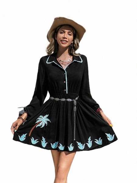 casual dresses rusttydustty tropical print shirt dress without belt q3ev#, Black;gray
casual dresses rusttydustty tropical print shirt dress without belt q3ev#, Black;gray