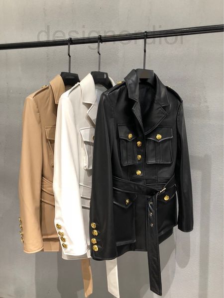 women's leather & faux designer 2021ce autumn and winter new military style coat women's light luxury sheepskin waist leather 84uh, Black
women's leather & faux designer 2021ce autumn and winter new military style coat women's light luxury sheepskin waist leather 84uh, Black