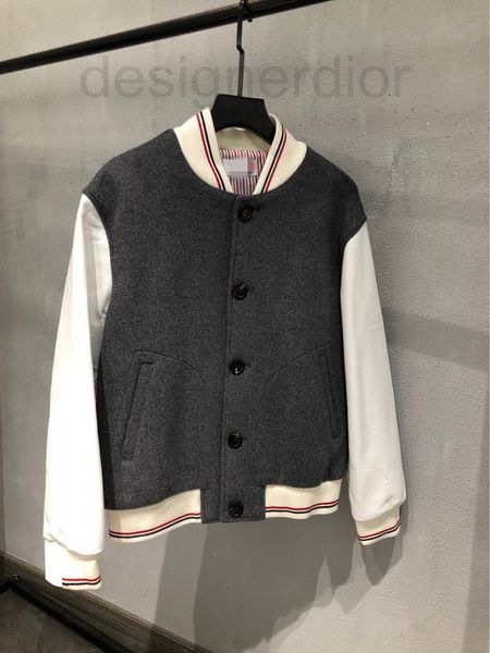 women's leather & faux designer autumn and winter 2021 new tb baseball jacket men's women's st collar cashmere leather sleeve, Black
women's leather & faux designer autumn and winter 2021 new tb baseball jacket men's women's st collar cashmere leather sleeve, Black