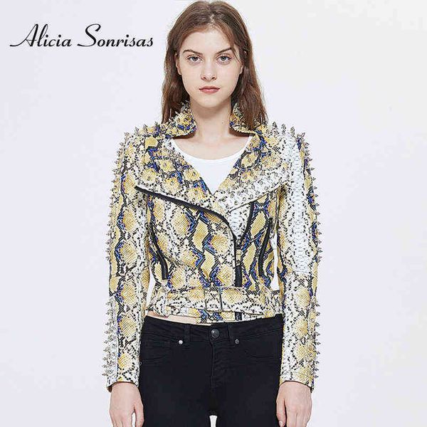 women's down parkas women print graffiti rivets pu coats punk biker motorcycle cazadora cuero mujer dded motorcycle leather spiked leat, Black
women's down parkas women print graffiti rivets pu coats punk biker motorcycle cazadora cuero mujer dded motorcycle leather spiked leat, Black