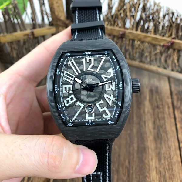 mens canvas leather green blue black fiber carbon automatic mechanical watch 01, Slivery;brown
mens canvas leather green blue black fiber carbon automatic mechanical watch 01, Slivery;brown