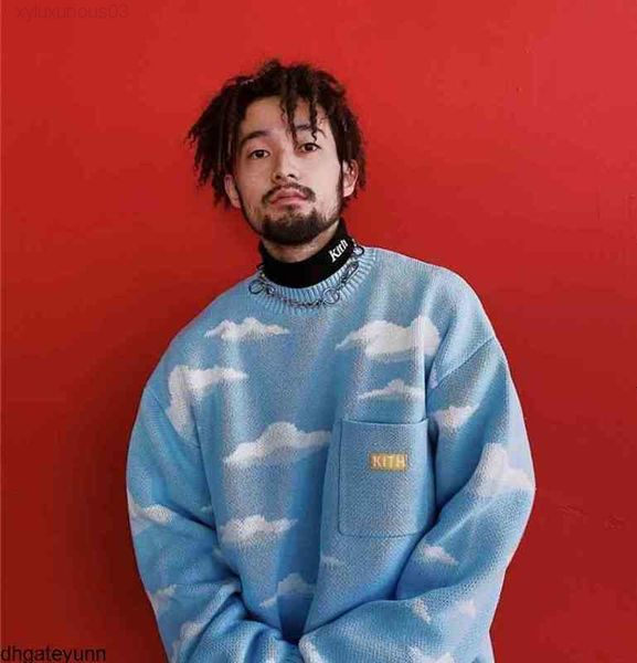 hoodie clothes slightly oversized kith 21fw sweater men women jacquard blue sky white clouds pattern knit sweatshirts52ux, Black
hoodie clothes slightly oversized kith 21fw sweater men women jacquard blue sky white clouds pattern knit sweatshirts52ux, Black