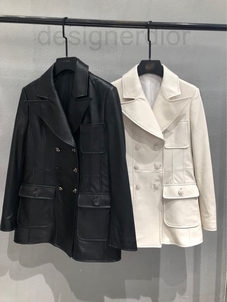 women's leather & faux designer new autumn and winter 2021 small fragrance antique sheepskin suit jacket waist slim leather versatile f, Black
women's leather & faux designer new autumn and winter 2021 small fragrance antique sheepskin suit jacket waist slim leather versatile f, Black