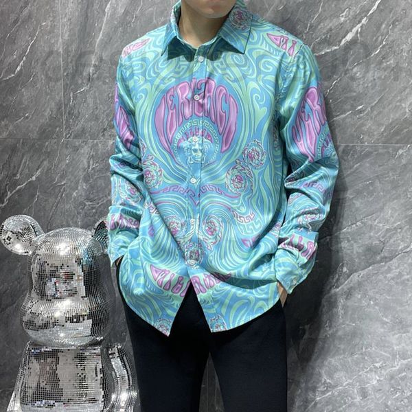 men's casual shirts designer fashion brand loose shirt 2022 spring and autumn new medusa fashion printed men's casual long sleeve, White;black
men's casual shirts designer fashion brand loose shirt 2022 spring and autumn new medusa fashion printed men's casual long sleeve, White;black