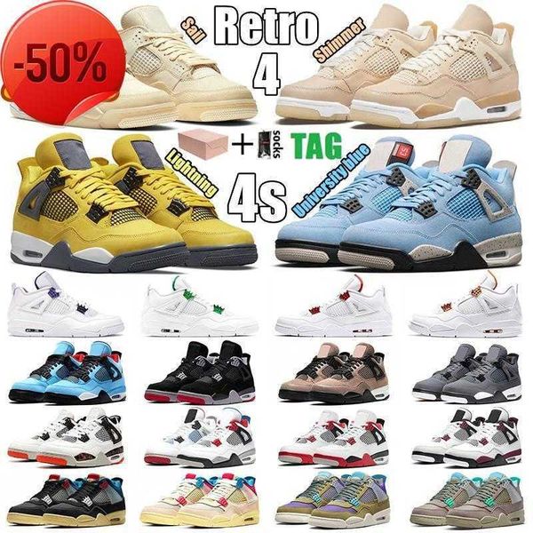 boots womens mens 4 jumpman 4s basketball shoes men sail shimmer lightning black cat university blue bred trainers pure money metallic purpl
boots womens mens 4 jumpman 4s basketball shoes men sail shimmer lightning black cat university blue bred trainers pure money metallic purpl