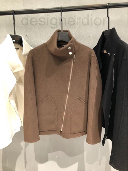 women's jackets designer h family 2021 early autumn new fashion versatile solid color stand collar zipper jacket cashmere wool long sle, Black;brown
women's jackets designer h family 2021 early autumn new fashion versatile solid color stand collar zipper jacket cashmere wool long sle, Black;brown