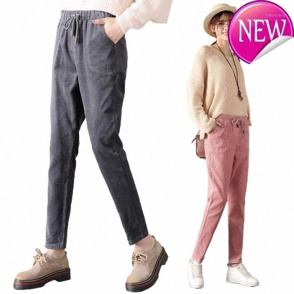women's pants & capris autumn comfortable spring elastic cotton harem solid corduroy women casual pants women's & capris u8kd#, Black;white
women's pants & capris autumn comfortable spring elastic cotton harem solid corduroy women casual pants women's & capris u8kd#, Black;white
