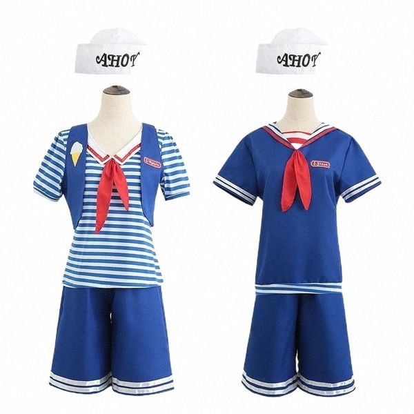 men's tracksuits men's tracksuits strange things 3cos clothes ice clerk navy cosplay uniforms blue stripe t-shirt set movie costum, Gray
men's tracksuits men's tracksuits strange things 3cos clothes ice clerk navy cosplay uniforms blue stripe t-shirt set movie costum, Gray