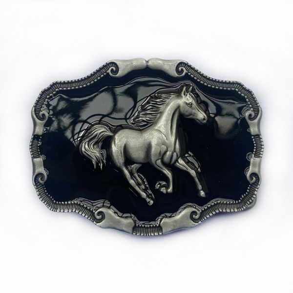 black horse western cowboy belt buckle for men waistband belt accessories, Slivery;black
black horse western cowboy belt buckle for men waistband belt accessories, Slivery;black