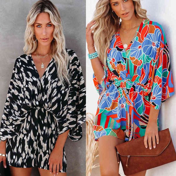 women's jumpsuits rompers spring summer v-neck bat sleeve casual loose tie women vznt, Black;white
women's jumpsuits rompers spring summer v-neck bat sleeve casual loose tie women vznt, Black;white