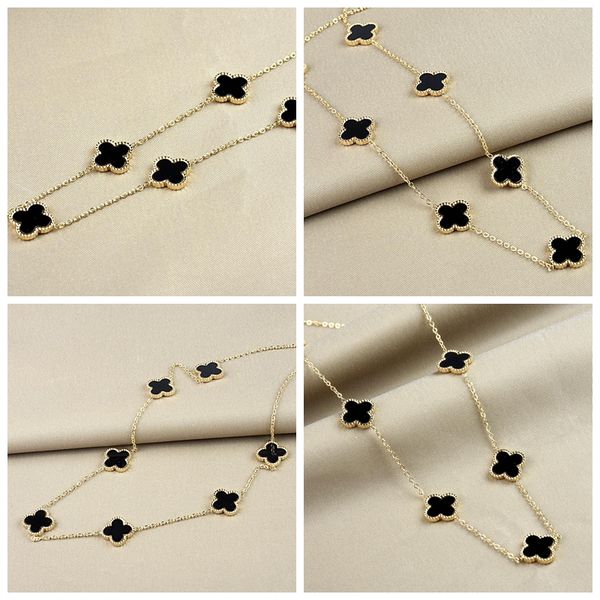 fine design gold clover pendant necklace jewelry for women gift, Silver
fine design gold clover pendant necklace jewelry for women gift, Silver