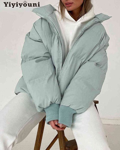 women's down parkas yiyiyouni autumn winter down puffer jacket woman thick bubble coat cotton liner padded parkas female warm zipper ou, Black
women's down parkas yiyiyouni autumn winter down puffer jacket woman thick bubble coat cotton liner padded parkas female warm zipper ou, Black