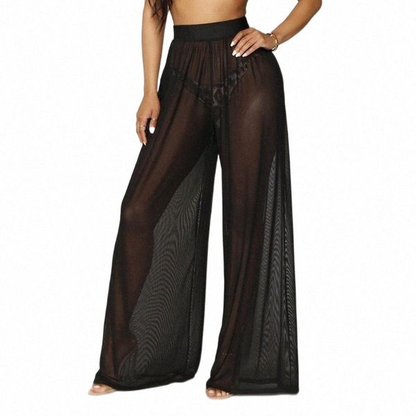 women's pants & capris summer women high waist wide leg pants loose zipper pockets solid color mesh trousers perspective 5.6 women', Black;white
women's pants & capris summer women high waist wide leg pants loose zipper pockets solid color mesh trousers perspective 5.6 women', Black;white