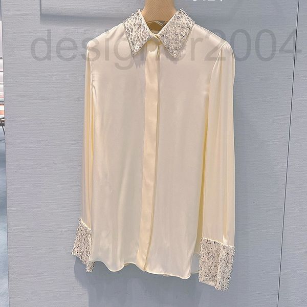 casual dresses designer miu home satin high sense shirt lapel anti wrinkle hand-made diamond set shirt long sleeve ladies versatile autumn 6, Black;gray
casual dresses designer miu home satin high sense shirt lapel anti wrinkle hand-made diamond set shirt long sleeve ladies versatile autumn 6, Black;gray