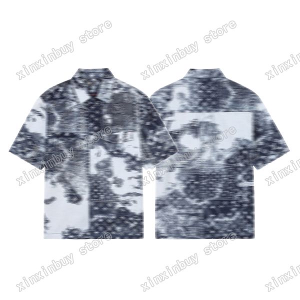 xinxinbuy men designer tees shirts denim cashew flower print panelled short sleeve women white red s-xl, Black;brown
xinxinbuy men designer tees shirts denim cashew flower print panelled short sleeve women white red s-xl, Black;brown