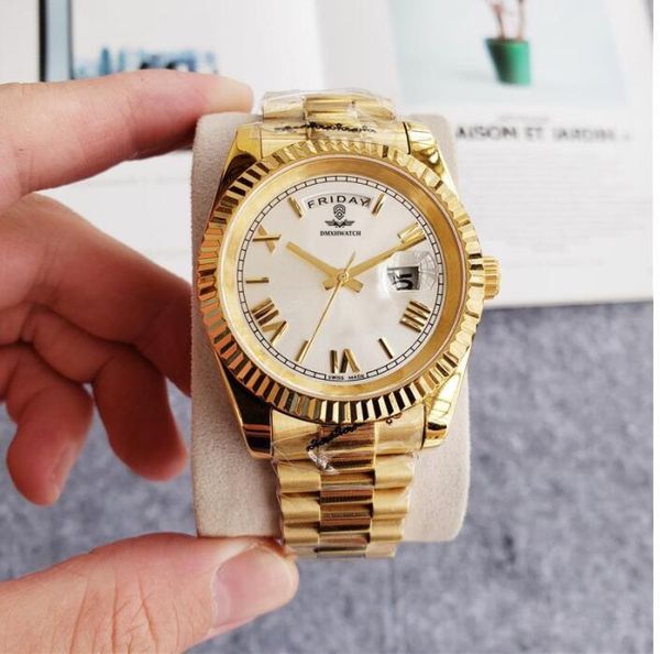 men watch multiple styles different colors automatic watches daydate 41mm week date function stainless steel material watch sapphire glass, Slivery;brown
men watch multiple styles different colors automatic watches daydate 41mm week date function stainless steel material watch sapphire glass, Slivery;brown