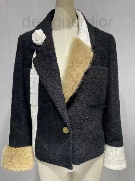 women's jackets designer xiangjia 2021 winter new style temperament luxurious suit collar mink sleeve coat star same female qegi, Black;brown
women's jackets designer xiangjia 2021 winter new style temperament luxurious suit collar mink sleeve coat star same female qegi, Black;brown