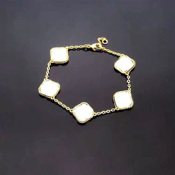 classic charm bracelets 4 clover designer jewelry 18k women gifts with box agate shell mother-of-pearl for women&girls wedding jewelry luxur, Golden;silver
classic charm bracelets 4 clover designer jewelry 18k women gifts with box agate shell mother-of-pearl for women&girls wedding jewelry luxur, Golden;silver