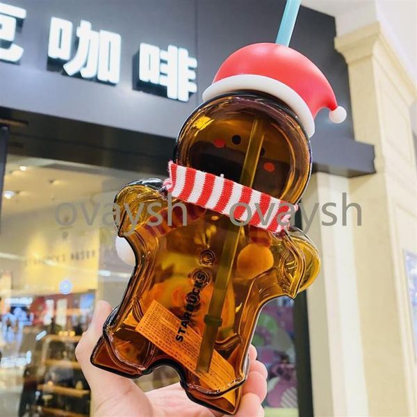730ml starbucks glass cute mugs cartoon gingerbread man shape with straw and scarf high borosilicate environmental heat-resistant 309f
730ml starbucks glass cute mugs cartoon gingerbread man shape with straw and scarf high borosilicate environmental heat-resistant 309f
