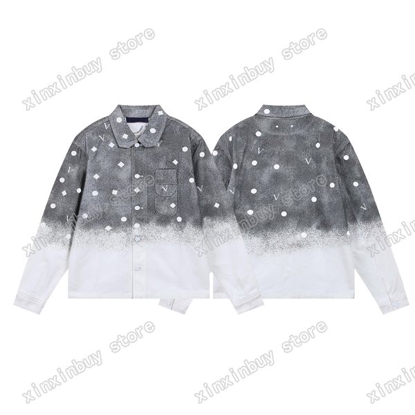 xinxinbuy men designer coats jackets gradient starry sky print long sleeve webbing women black white gray s-xl, Black;brown
xinxinbuy men designer coats jackets gradient starry sky print long sleeve webbing women black white gray s-xl, Black;brown