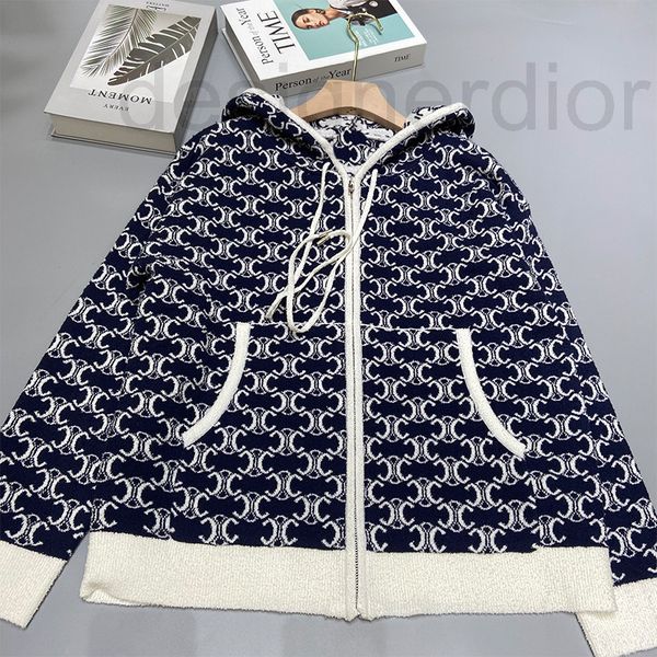 women's sweaters designer high version s family early autumn round neck hooded zipper pocket knitted cardigan 2022 new product launched, White;black
women's sweaters designer high version s family early autumn round neck hooded zipper pocket knitted cardigan 2022 new product launched, White;black