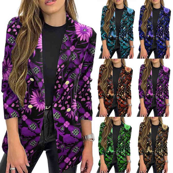 women's two piece pants fashion autumn winter print small suit long sleeve coat cb0z, White
women's two piece pants fashion autumn winter print small suit long sleeve coat cb0z, White