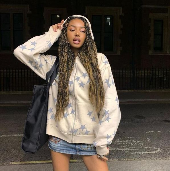 men's hoodies sweatershirs vintage fashion star letter graphic grunge men long-sleeved zip hoodie women jacket oversize ins streetwear, Black
men's hoodies sweatershirs vintage fashion star letter graphic grunge men long-sleeved zip hoodie women jacket oversize ins streetwear, Black